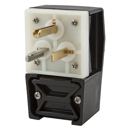 Straight Blade Plug, 5-30P, 30 A, 125V AC, 2 Pole, Screw Terminals, Grounded MPN:HBL9309