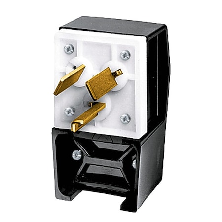 Straight Blade Plug, 10-30P, 30 A, 125/250V AC, 3 Pole, Screw Terminals, Non-Grounded MPN:HBL9333