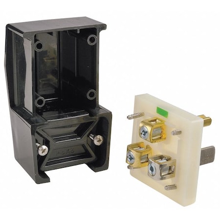 Straight Blade Plug, 5-50P, 50 A, 125V AC, 2 Pole, Screw Terminals, Grounded MPN:HBL9361