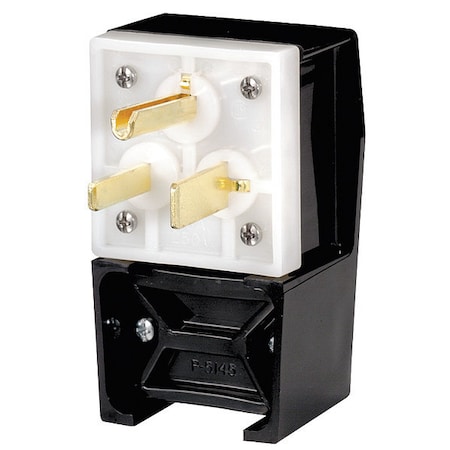 Straight Blade Plug, 6-50P, 50 A, 250V AC, 2 Pole, Screw Terminals, Grounded MPN:HBL9368