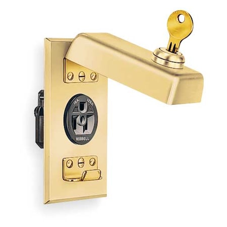 Non-Weatherproof Covers, Number of Gangs: 1-Gang Brass, Brushed Finish, Brass MPN:HBL96067
