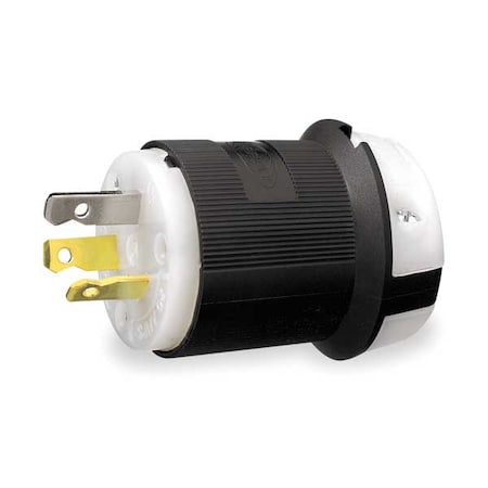 Straight Blade Plug, 10-20P, 20 A, 125/250V AC, 3 Pole, Screw Terminals, Non-Grounded MPN:HBL9977C