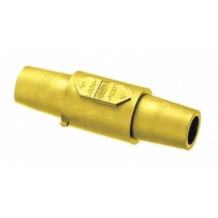 Double Connector, Yellow, Female-Female MPN:HBLDFY