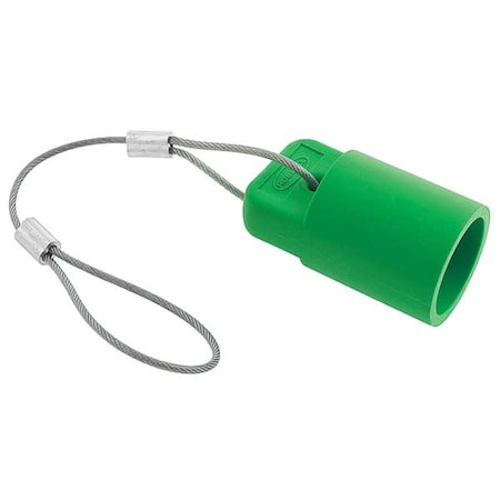 Cap, Green, 300/400A Female Single Pole MPN:HBLFCAPGN