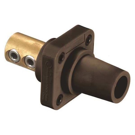 Receptacle, Brown, Female, Double Set Screw MPN:HBLFRBN