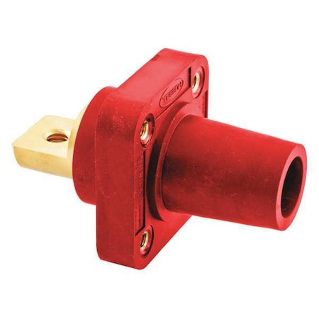 Receptacle, Taper Nose, 4-4/0, Female, Red MPN:HBLFRBR