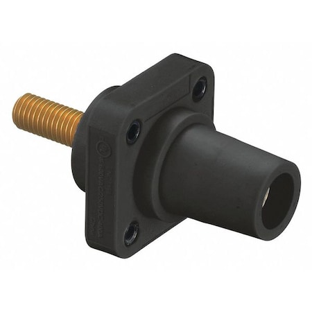 Receptacle, Blk, Female, Stud, Taper Nose MPN:HBLFRSCBK