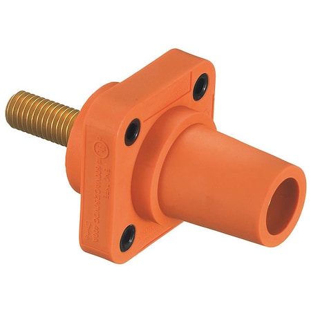 Recpt, Orange, Female, Threaded Stud, 400 A MPN:HBLFRSO