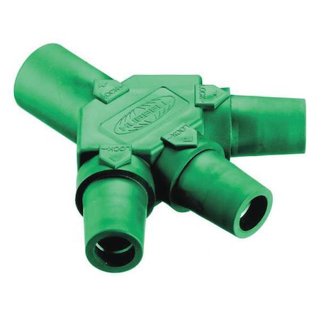 Triple Connectr, Grn, Ser 16, 600VAC/250VDC MPN:HBLM3FGN