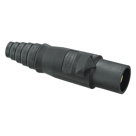 Single Pole Connector Body, M, Black MPN:HBLMBBK