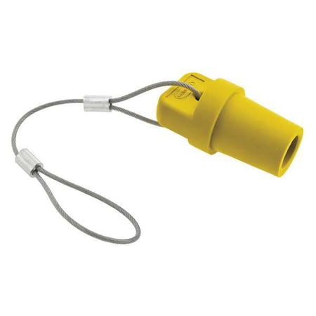 Single Pole Connector Cover, Male, Yellow MPN:HBLMCAPY