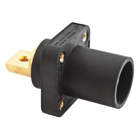 Receptacle, Double Set, Male, Blk, Taper MPN:HBLMRBBK