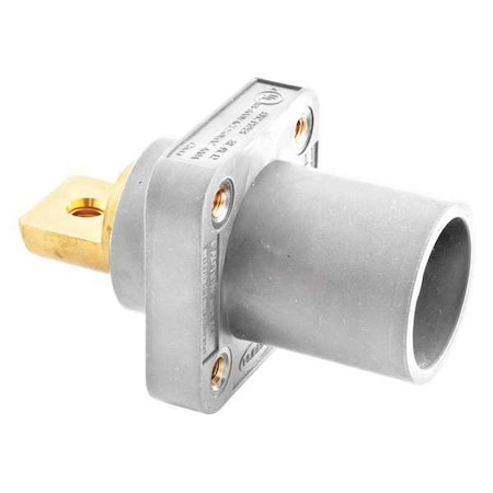 Receptacle, Wht, Male, Double Set Screw MPN:HBLMRBW