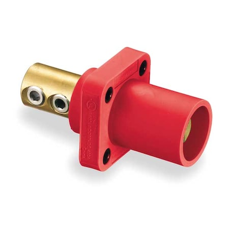 Recpt, Red, Male, Double Set Screw, 400 A MPN:HBLMRR