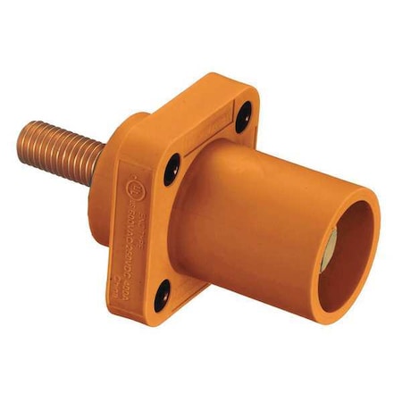 Receptacle, 4-4/0, Male, Org, Stud, Taper MPN:HBLMRSO