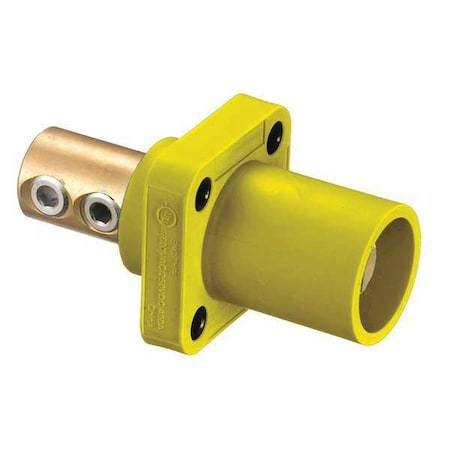 Recpt, Yellow, Male, Double Set Screw, 400 A MPN:HBLMRY