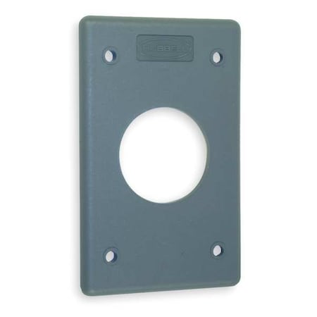 Wall Plates, Number of Gangs: 1 Thermoplastic, Light Texture Finish, Gray MPN:HBLP720FS