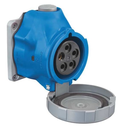 Pin & Sleeve Receptacle, 30 A, 120/208V AC, Three Phase, 4 Pole, IEC Grounding, Blue, NEMA 4X MPN:HBLS530R9W
