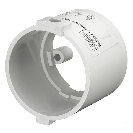 Locking Shroud, White, Nylon, 1.57x2.04in MPN:HBLSS3