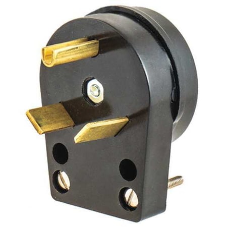 Straight Blade Plug, TT-30P, 30 A, 125V AC, 2 Pole, Screw Terminals, Grounded MPN:HBLTT30P