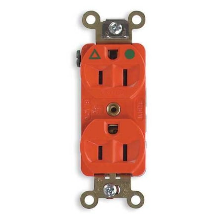 Duplex Straight Blade Receptacle, 5-20R, 20 A, 125V AC, 2 Pole, 3 Wire, Flush Mount MPN:IG5362I