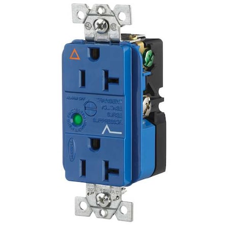 Duplex Straight Blade Receptacle, 5-20R, 20 A, 125V AC, 2 Pole, 3 Wire, Flush Mount MPN:IG5362SA