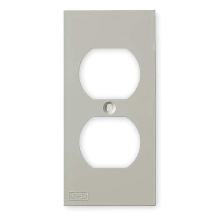 Duplex Faceplate, Number of Gangs: 1 PVC, White MPN:KP8