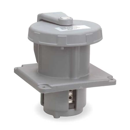 Pin & Sleeve Receptacle, 100 A, 120/208V AC, Three Phase, 4 Pole, IEC Grounding, Yellow MPN:M5100R9