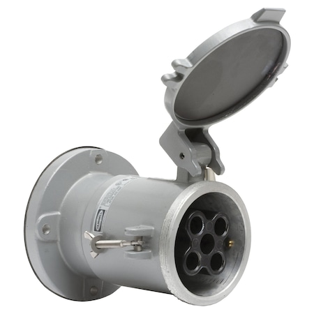 Watertight Pin & Sleeve Receptacle, 200 A, 250/600V AC, 4 Pole, NEMA Not Rated MPN:M5200RS1