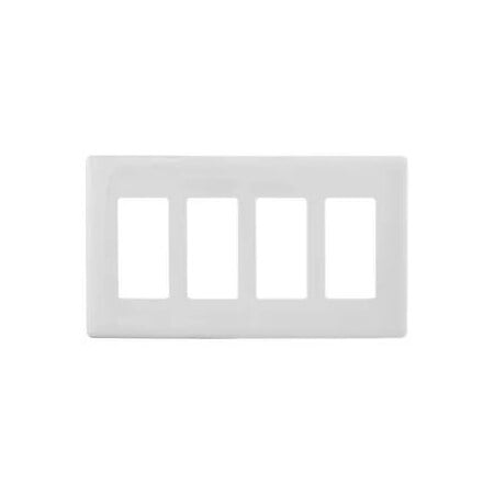 Wallplate, 4G Dec, Snap-On, White MPN:NPS264W