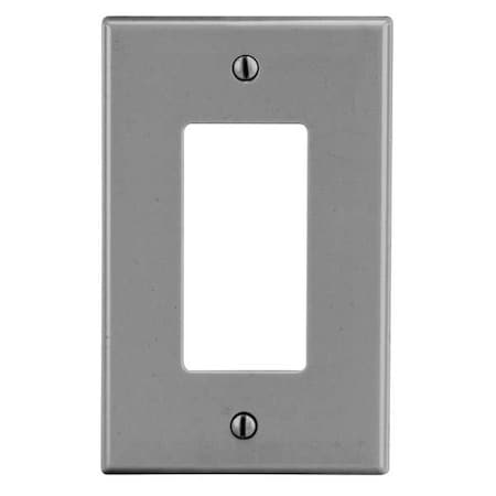 Rocker Wall Plate, Number of Gangs: 1 Plastic, Satin Finish, Graphite MPN:P26GY