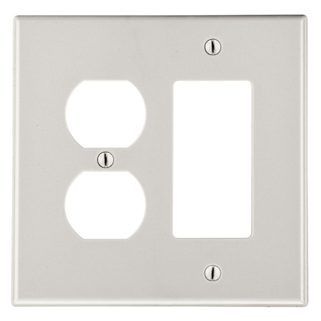 WALLPLATE, 2-G, 1) DUP 1) DEC, LA MPN:P826LA