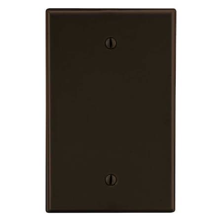 Blank Box Mount Wall Plate, Number of Gangs: 1 Plastic, Satin Finish, Brown MPN:PJ13