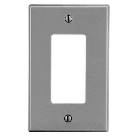 Rocker Wall Plate, Number of Gangs: 1 Plastic, Satin Finish, Graphite MPN:PJ26GY