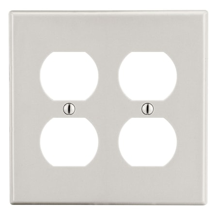 Wallplate, Mid-Size 2-Gang, 2) Duplex, Light Almond MPN:PJ82LA