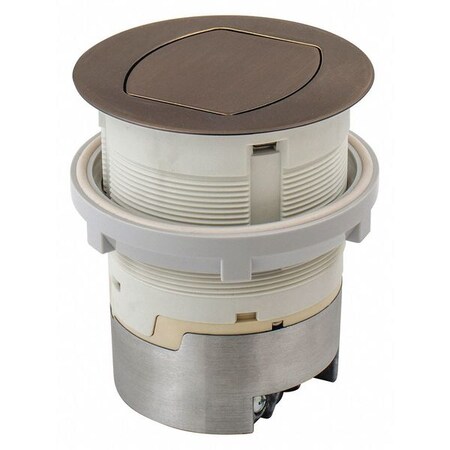 Straight Blade Receptacle, 5-15R, 15 A, 125V AC, 2 Pole, 3 Wire, Flush Mount MPN:RCT201BZE