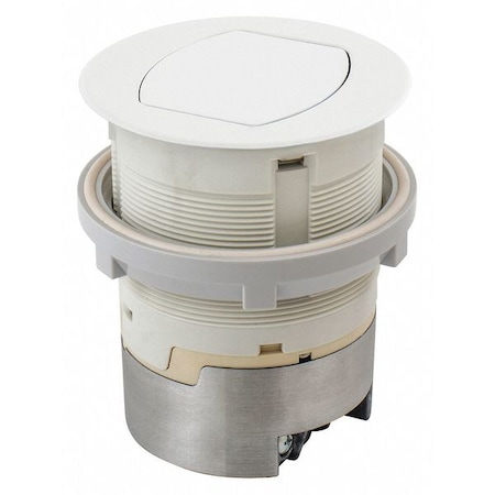 Straight Blade Receptacle, 5-15R, 15 A, 125V AC, 2 Pole, 3 Wire, Flush Mount MPN:RCT201W