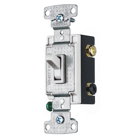 Wall Switch, Toggle, 15 A, White MPN:RS415W