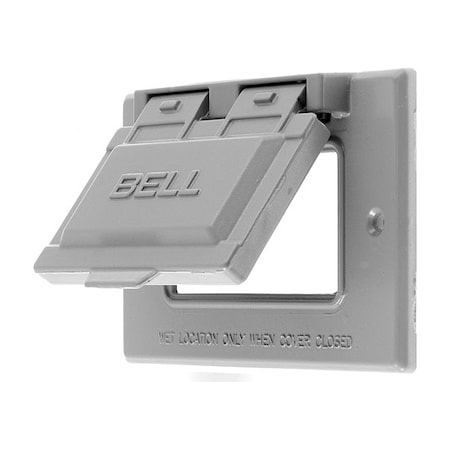 Duplex Opening Wall Plates, Number of Gangs: 1 Aluminum, Gray MPN:RW51020