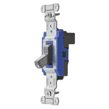 Wall Swtch, 1-Pole, 120/277V, 15A, Gry, Toggl MPN:SNAP1201GY
