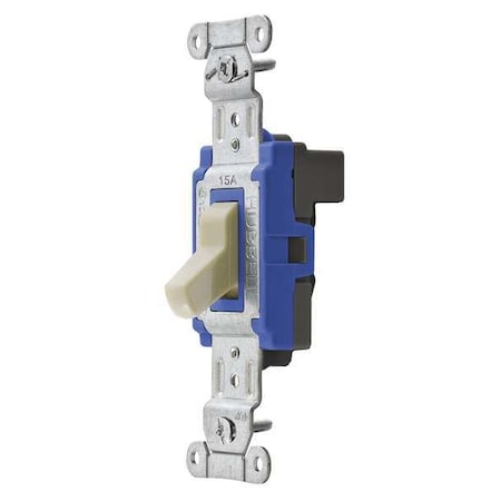 Wall Swtch, 1-Pol, 120/277V, 15A, Ivry, Toggl MPN:SNAP1201I