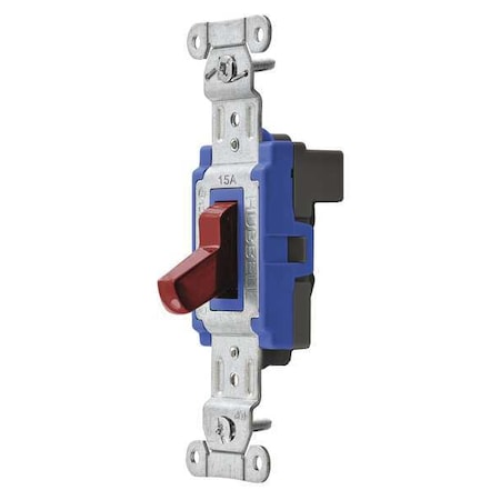 Wall Swtch, 1-Pole, 120/277V, 15A, Red, Toggl MPN:SNAP1201R