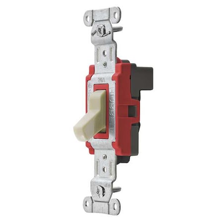 Wall Swtch, 1-Pol, 120/277V, 20A, Ivry, Toggl MPN:SNAP1221I