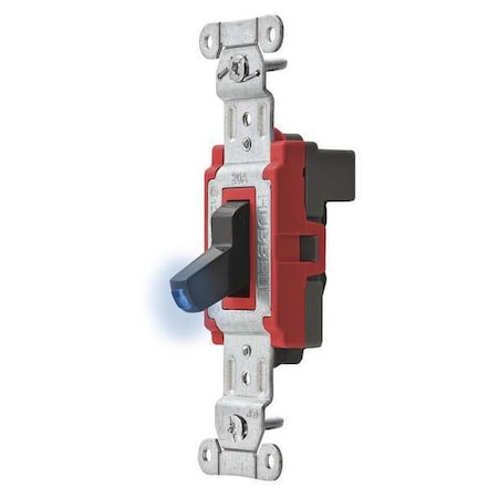 Wall Switch, Toggle, 20 A, Black MPN:SNAP1221ILBK