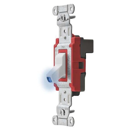 Wall Switch, Toggle, 20 A, White MPN:SNAP1221ILW