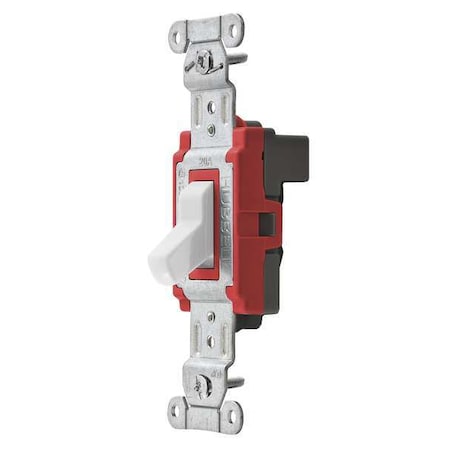 Wall Swtch, 1-Pole, 120/277V, 20A, Wht, Toggl MPN:SNAP1221W