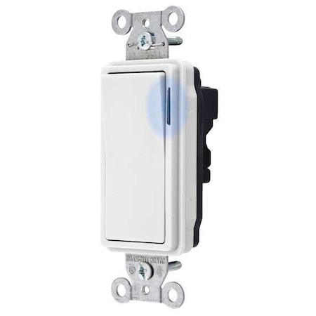 Wall Switch, Rocker, 15 A, White MPN:SNAP2101ILW