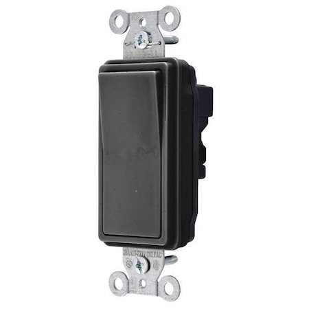 Wall Switch, Rocker, 20 A, Black MPN:SNAP2121BK