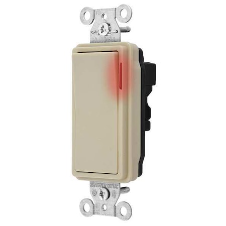 Pilt Lit Wall Swtch, 1-Pole, 120/277V, Ivry MPN:SNAP2121PLI