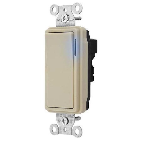 Wall Switch, Rocker, 20 A, Ivory MPN:SNAP2123ILI